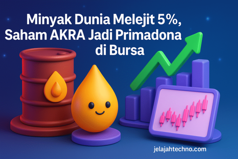 Harga minyak Brent dan WTI naik ke level tertinggi dua minggu. Saham AKRA dan RATU melonjak, investor buru emiten energi unggulan.