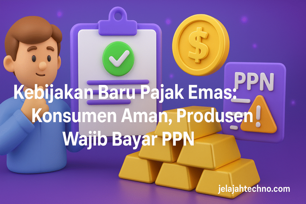 Kebijakan Baru Pajak Emas: Konsumen Aman, Produsen Wajib Bayar PPN