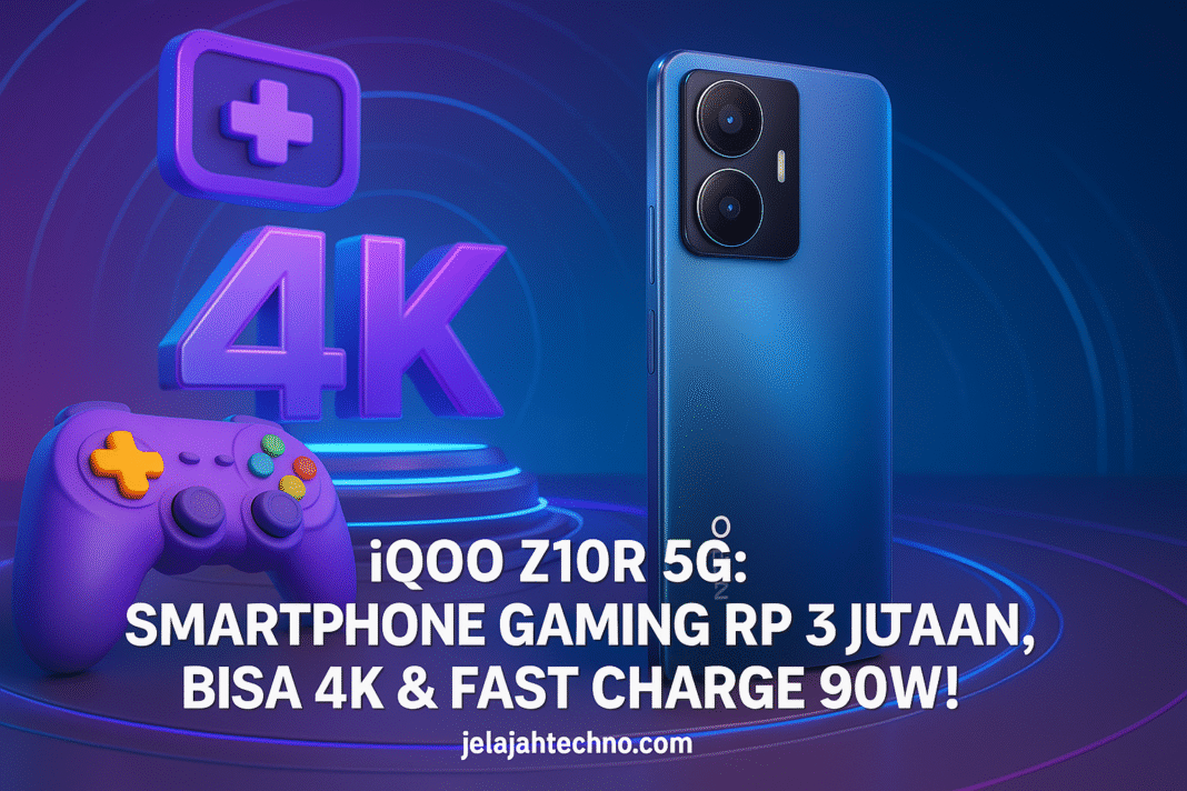 iQOO Z10R 5G: Smartphone Gaming Rp 3 Jutaan, Bisa 4K & Fast Charge 90W!