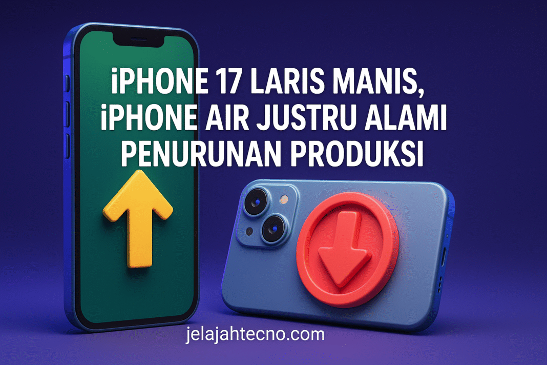 Apple fokus memenuhi permintaan iPhone 17 dan 17 Pro yang meningkat 14%. Produksi iPhone Air dipangkas karena di bawah ekspektasi.