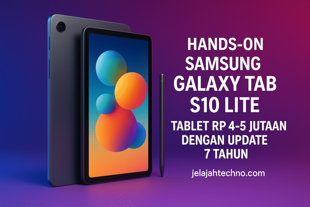 Hands-on Samsung Galaxy Tab S10 Lite: Tablet Rp 4–5 Jutaan dengan Update 7 Tahun