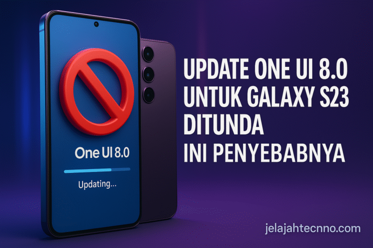 Samsung menunda update One UI 8.0 berbasis Android 16 untuk Galaxy S23 karena temuan bug firmware. Simak penjelasan lengkapnya di sini.