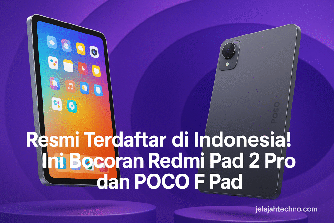 Resmi Terdaftar di Indonesia! Ini Bocoran Redmi Pad 2 Pro dan POCO F Pad