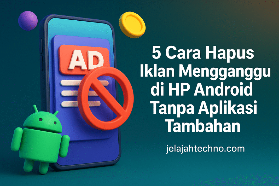 Terganggu pop-up? Ikuti 5 cara hapus iklan di HP Android tanpa aplikasi tambahan. Cocok untuk semua merek seperti Samsung, Xiaomi, Oppo.