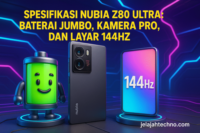 Nubia Z80 Ultra hadir dengan layar OLED 6,85 inci refresh rate 144Hz serta fitur kamera periskop 64MP. Cek detail performa.