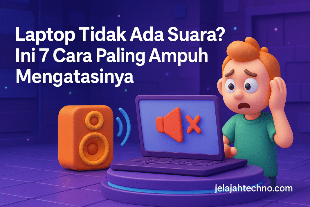 Laptop Tidak Ada Suara? Ini 7 Cara Paling Ampuh Mengatasinya