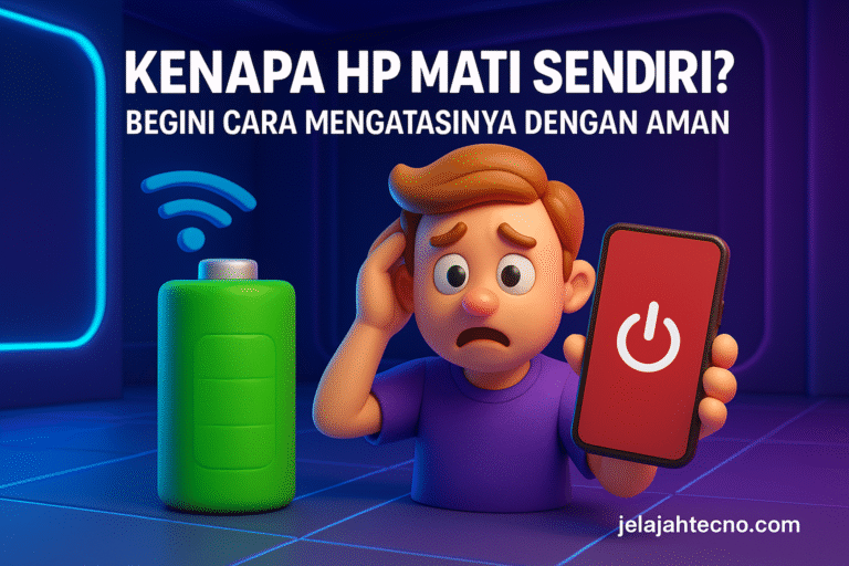 Jangan panik jika HP mati mendadak. Ikuti langkah perbaikan mulai dari periksa baterai, hapus cache, hingga reset pabrik jika diperlukan.