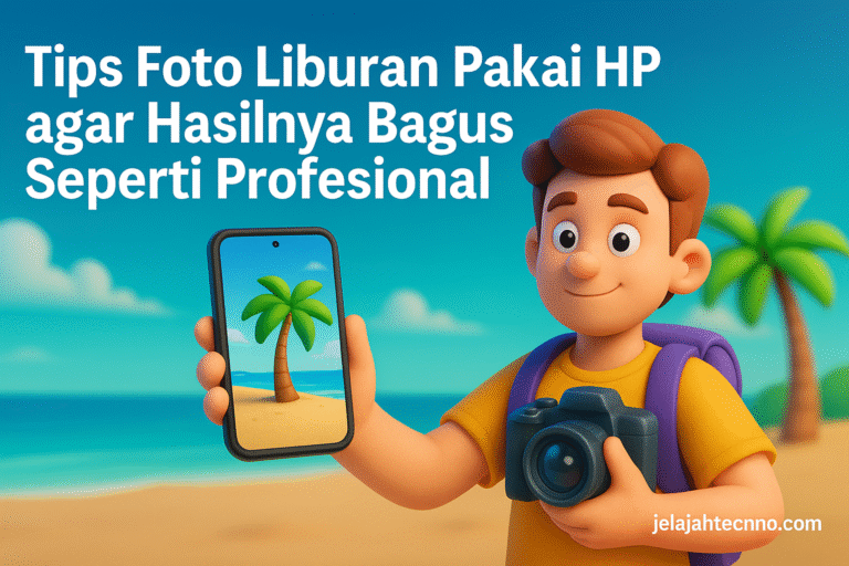 Ingin foto liburan terlihat keren? Ikuti panduan lengkap tips foto liburan pakai HP agar hasilnya tajam, cerah, dan Instagramable.