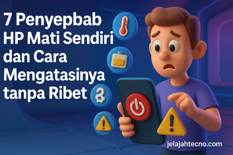 Identifikasi 7 penyebab HP mati sendiri serta cara mengatasinya agar HP kembali normal dan tidak restart tiba-tiba lagi.