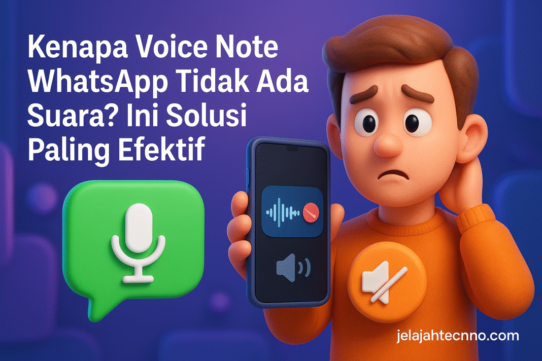 Kenapa Voice Note WhatsApp Tidak Ada Suara? Ini Solusi Paling Efektif