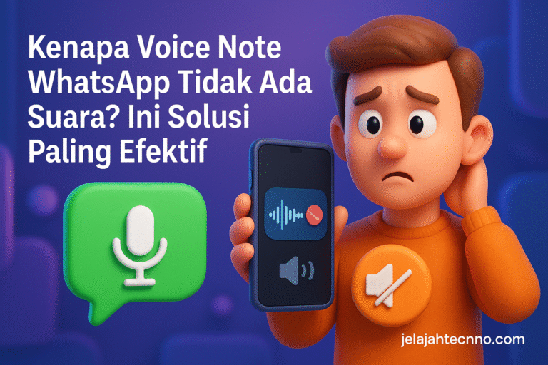 VN WhatsApp tidak bunyi di Android? Ikuti langkah perbaikan cepat mulai dari pengaturan volume hingga izin mikrofon.