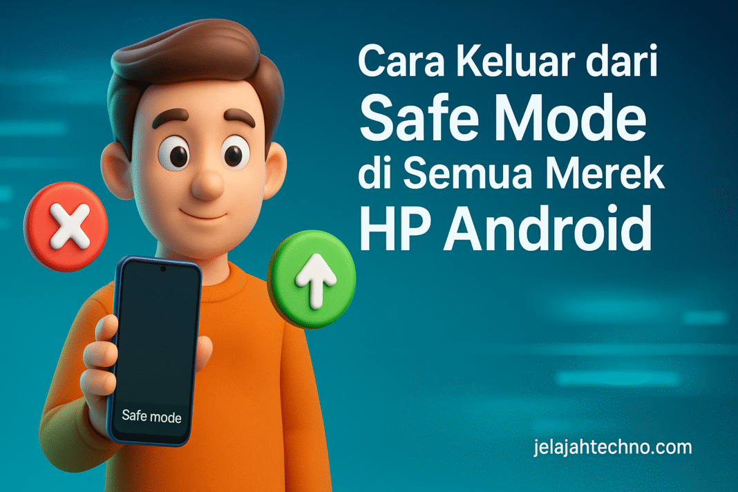 Safe mode aktif terus di Android? Berikut panduan lengkap cara mematikan mode aman untuk Samsung, Xiaomi, Vivo, Oppo, Realme, dan lainnya.