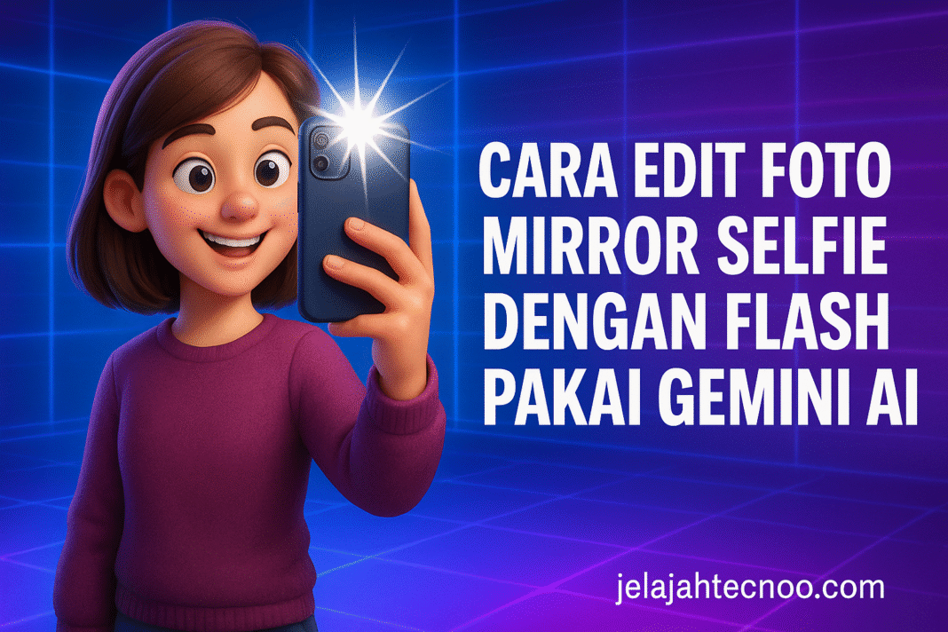 Cara Edit Foto Mirror Selfie dengan Flash Pakai Gemini AI