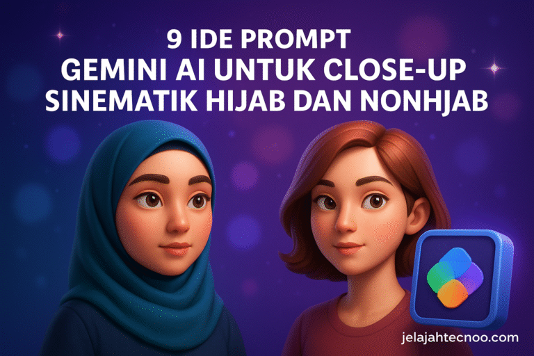 Ubah foto jadi editorial high-fashion. Ada gaya urban, glam nude, hingga film grain nostalgia. Lengkap dengan cara pakai dan kontrol detail.