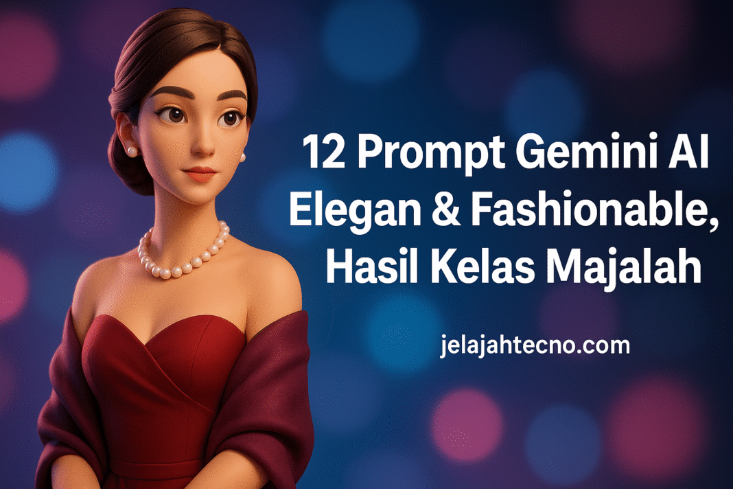 Ubah selfie jadi potret profesional ala old money. 12 prompt Gemini AI elegan—lengkap versi hijab & nonhijab, siap copy–paste.