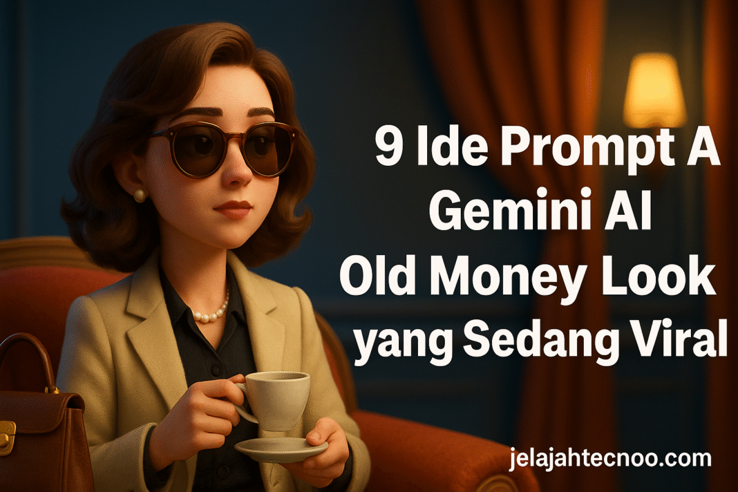 Tren old money look kembali populer! Gunakan 9 Prompt Gemini AI ini untuk foto bergaya aristokrat modern yang elegan.