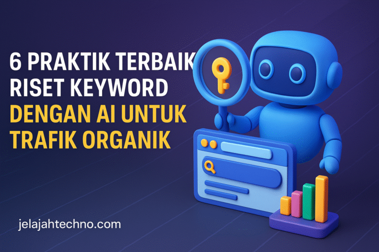 Tingkatkan trafik organik dengan 6 praktik riset keyword berbasis AI. Cocok untuk blogger, UMKM, dan digital marketer Indonesia.