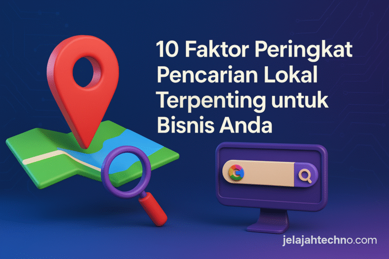 Ingin bisnis muncul di hasil pencarian lokal Google? Pelajari 10 faktor ranking lokal paling berpengaruh mulai dari GMB, review, & backlink.