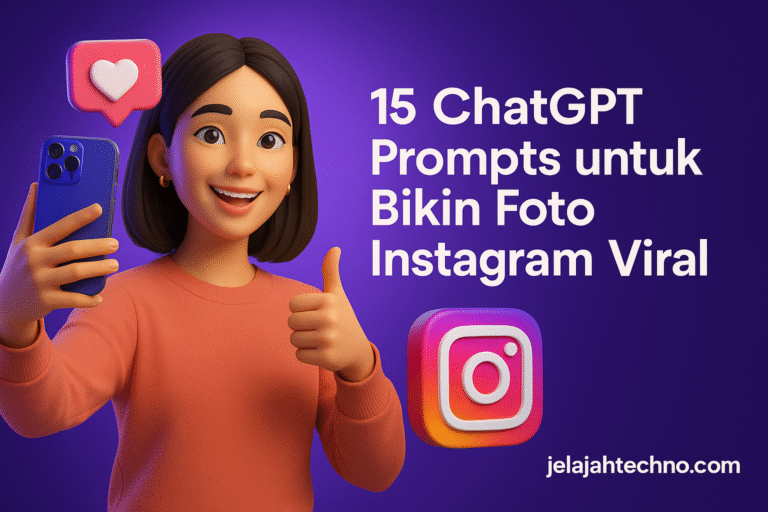 Gunakan 15 prompt ChatGPT terpopuler untuk edit foto sinematik 4K. Hasilkan gaya aesthetic viral ala influencer hanya dengan copy-paste.