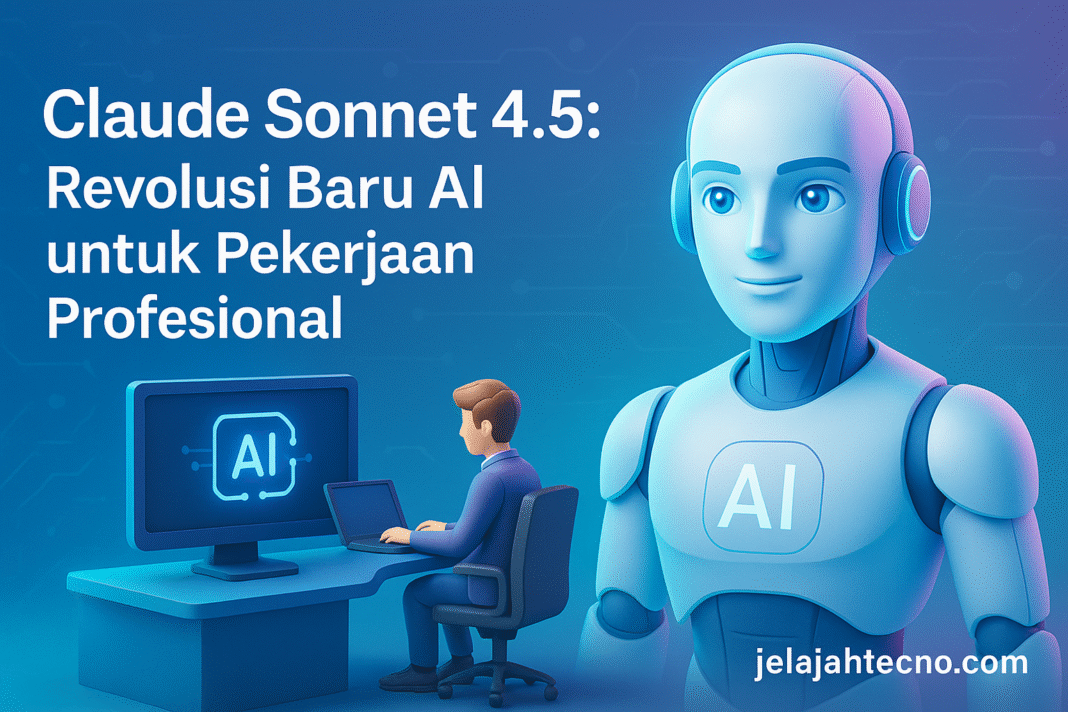 Claude Sonnet 4.5 bukan sekadar chatbot — ini asisten AI profesional untuk bisnis, riset, dan coding dengan memori panjang dan hasil akurat.