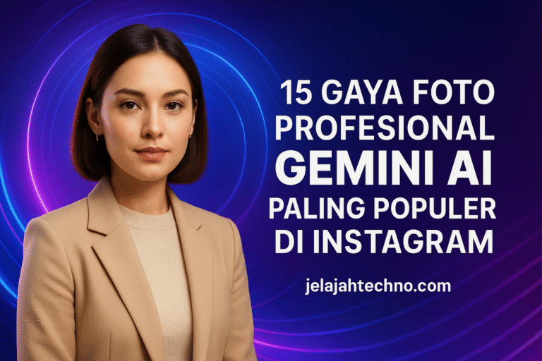 Ingin tampil berkelas di Instagram? Gunakan 15 gaya foto profesional Gemini AI dengan lighting sinematik dan hasil ultra-realistik!
