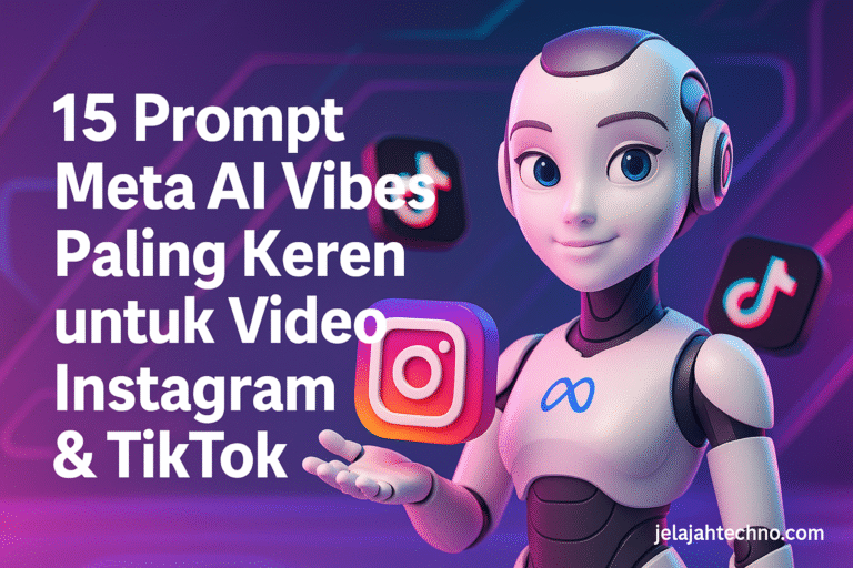 Gunakan 15 prompt Meta AI Vibes ini untuk membuat video AI trend di Instagram dan TikTok. Hasil sinematik, realistik, dan siap viral di 2025!