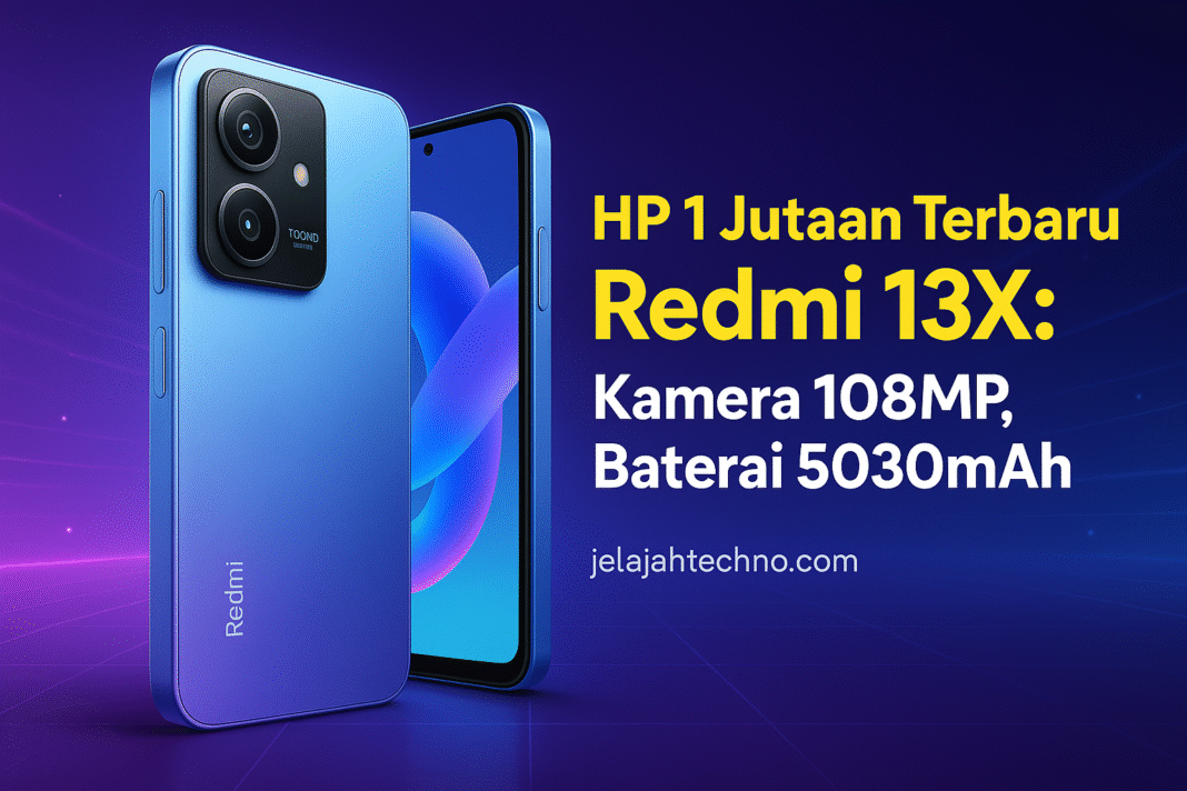 Inilah Redmi 13X, HP 1 jutaan paling worth it. Kamera 108MP, layar FHD+, dan baterai besar siap temani aktivitasmu seharian.