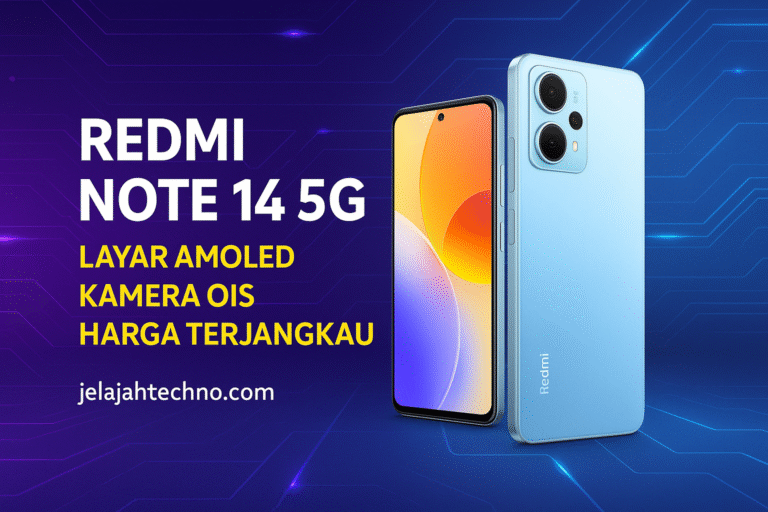 Ingin HP 5G murah tapi premium? Redmi Note 14 5G punya layar AMOLED 120Hz, baterai 5000mAh, dan kamera OIS hanya 3 jutaan.