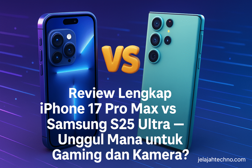 Apple dan Samsung saling bersaing di lini flagship. Cek kelebihan iPhone 17 Pro Max dan Galaxy S25 Ultra, performa, kamera, layar, dan harga.