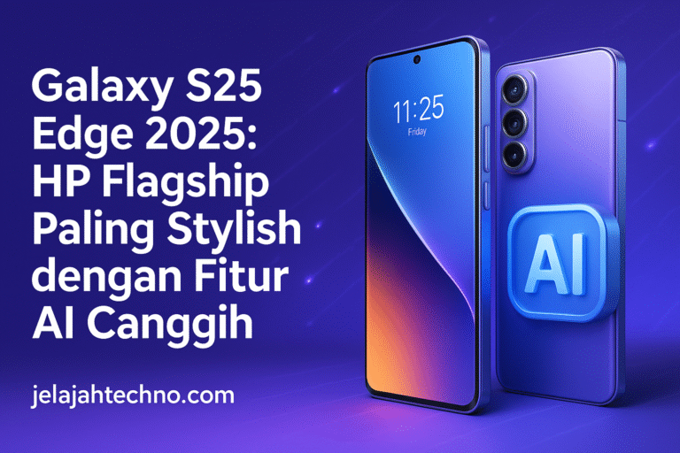 Galaxy S25 Edge dilengkapi fitur Galaxy AI, desain titanium premium, dan performa Snapdragon 8 Elite. Cocok untuk profesional.