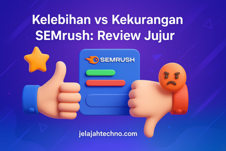 Daftar plus-minus SEMrush 2025: keunggulan, database Indonesia, hingga kurva belajar & biaya. Baca sebelum berlangganan agar tak salah pilih.