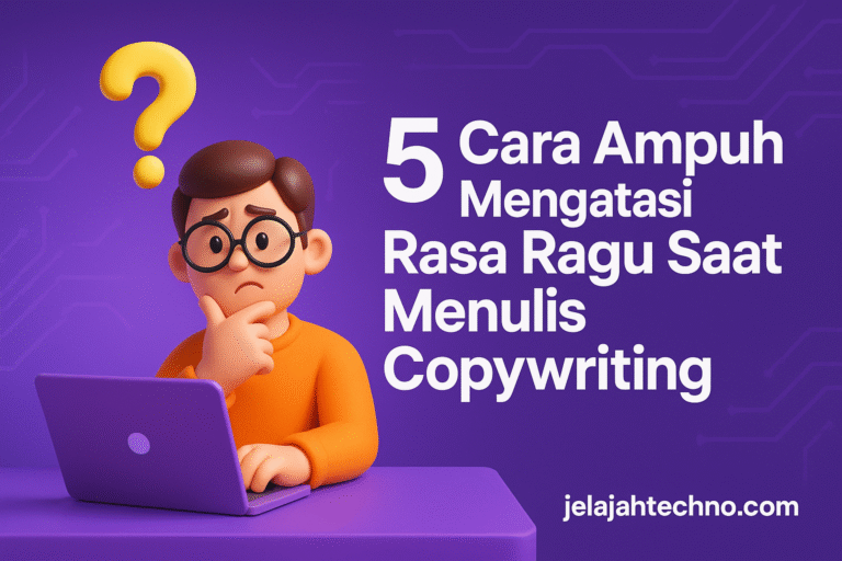 Masih sering overthinking setiap menulis? Pelajari cara menghentikan keraguan dan menulis copy dengan percaya diri.