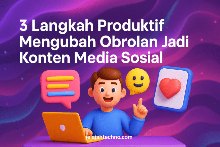 Belajar sistem mudah untuk merekam, menulis ulang, dan mengubah hasil verbal processing jadi konten kreatif untuk Instagram, dan TikTok.