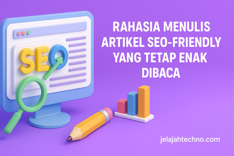 Belajar cara menulis artikel SEO yang gampang dan nggak kaku, tapi tetap disukai Google dan pembaca. Panduan singkat buat optimasi artikel