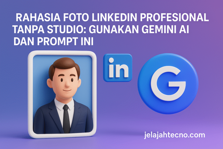 Tak perlu keluar biaya mahal! Gunakan Gemini AI dengan 10 prompt ini untuk hasil foto profil profesional yang elegan dan natural.