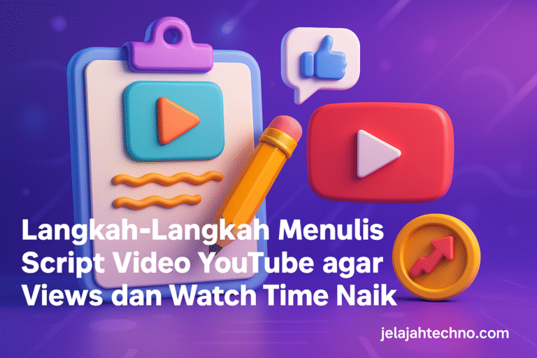 Mau durasi tonton video meningkat? Ikuti panduan menulis script YouTube yang bikin penonton stay dan interaksi meningkat drastis.