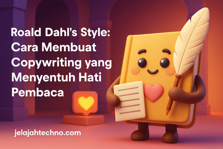 Gunakan gaya bercerita yang jujur dan mengalir seperti Roald Dahl untuk menulis copywriting yang membangun kepercayaan dan emosi pelanggan.
