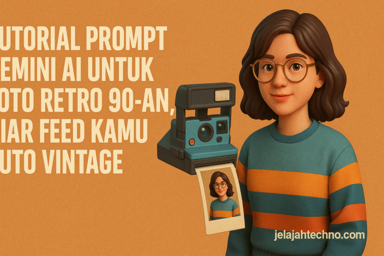 Gemini AI bantu kamu ciptakan gaya retro 90-an yang elegan dan penuh karakter. Yuk, pelajari cara buat prompt-nya biar hasilnya maksimal.