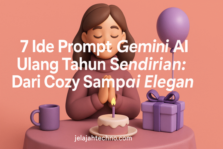 Butuh ide foto ulang tahun yang unik dan personal? Coba 7 prompt Gemini AI ini—hasilnya tampak realistis, dan penuh emosi.
