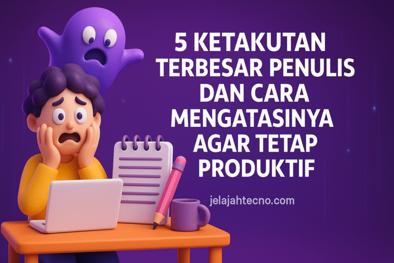 Setiap penulis punya rasa takut: tidak dihargai, takut gagal, atau kehabisan waktu. Pelajari cara menghadapi lima ketakutan umum.