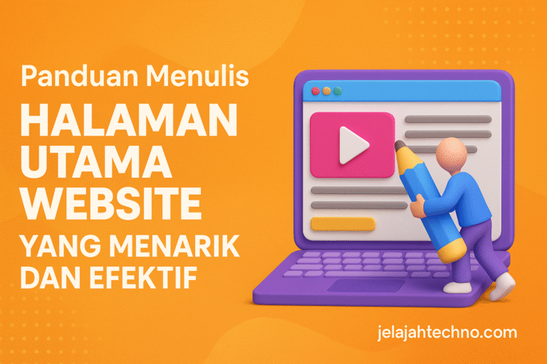 Bingung mau nulis apa di homepage? Ikuti panduan ini untuk membuat halaman utama website menarik perhatian dan membangun kepercayaan.