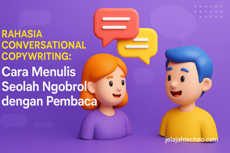 Buat copywriting yang terasa akrab dan jujur. Panduan ini membantu kamu menulis seperti sedang ngobrol dengan pelanggan, bukan menjual.