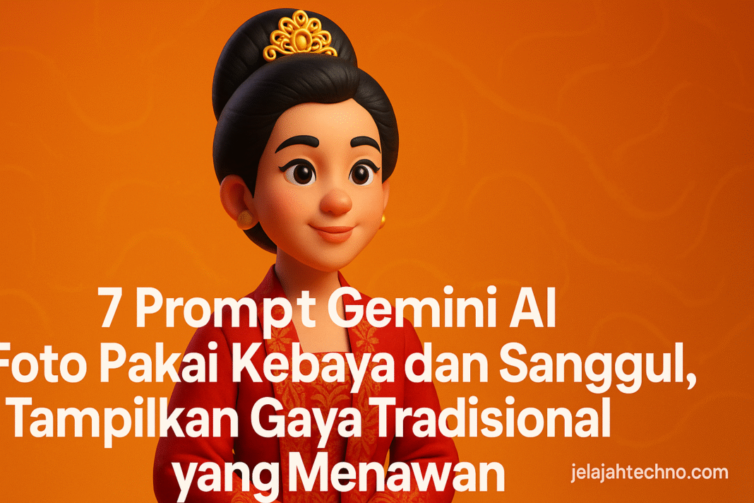 7 Prompt Gemini AI Foto Pakai Kebaya dan Sanggul, Tampilkan Gaya Tradisional yang Menawan
