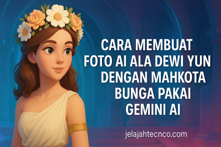 Ingin tampil bak Dewi Yunani di foto? Coba 8 prompt viral ini untuk hasil bergaya klasik, pencahayaan lembut, dan mahkota bunga yang menawan.