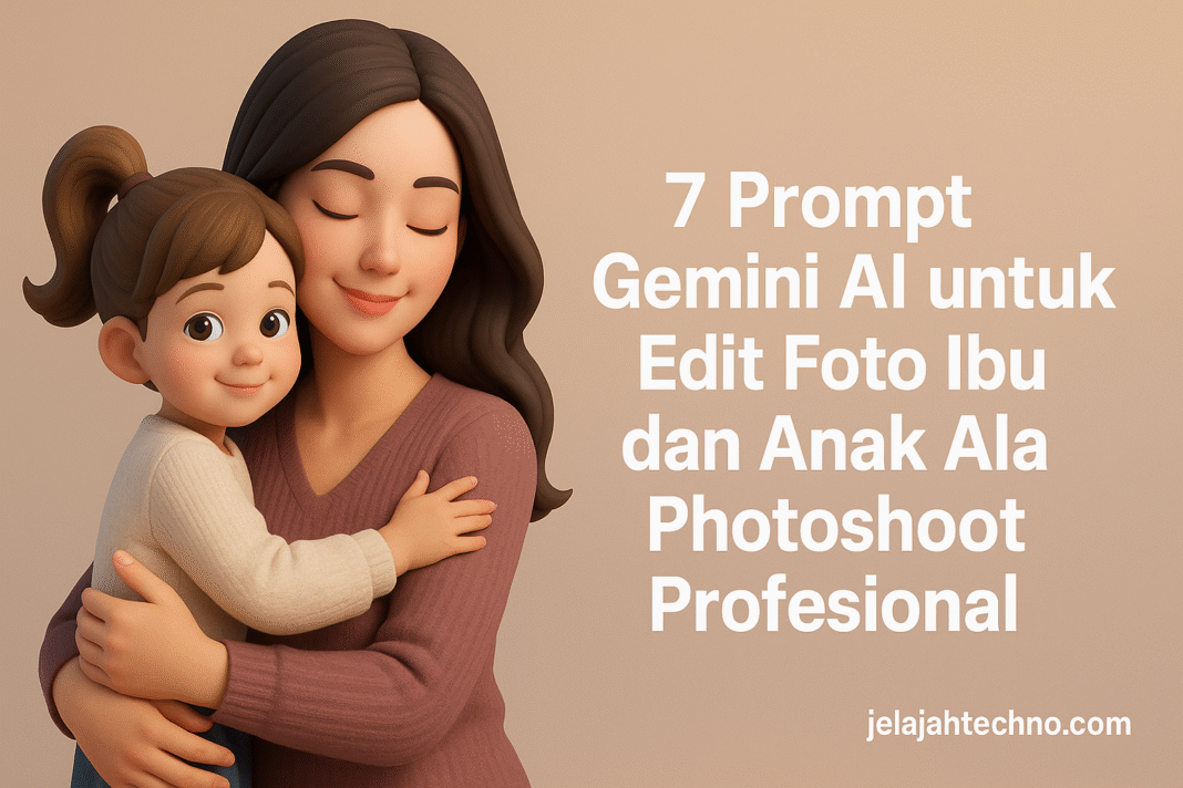 7 Prompt Gemini AI untuk Edit Foto Ibu dan Anak Ala Photoshoot Profesional