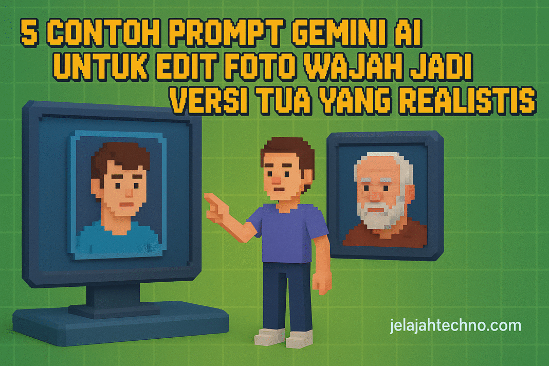 5 Contoh Prompt Gemini AI untuk Edit Foto Wajah Jadi Versi Tua yang Realistis