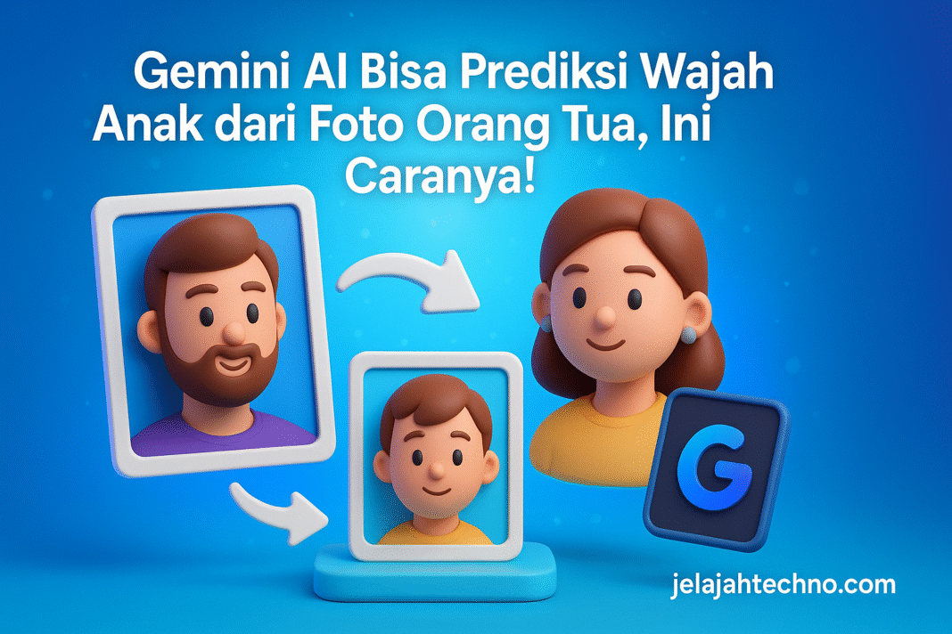 Ingin tahu seperti apa wajah anakmu nanti? Gemini AI dapat menampilkan prediksi realistis dari foto kedua orang tua.