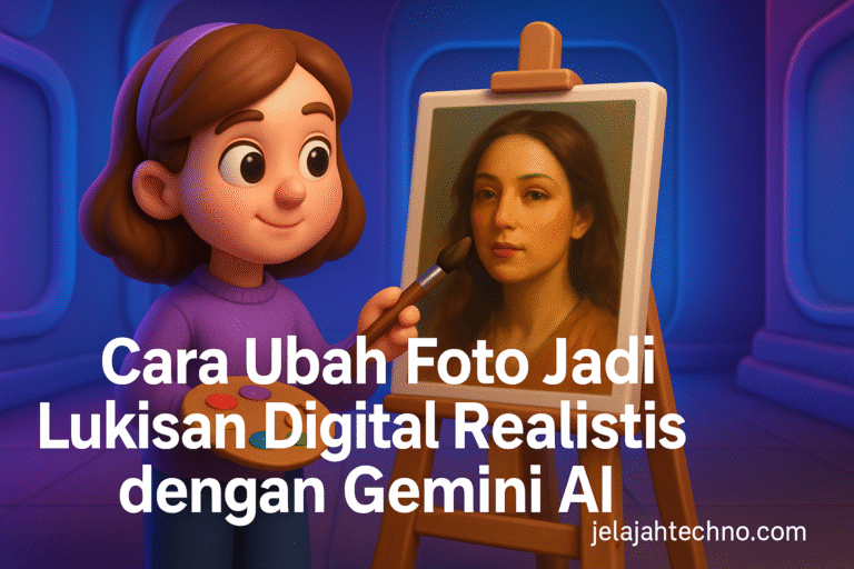 Gemini AI bisa ubah fotomu jadi lukisan digital ala seniman profesional. Simak panduan lengkap dan contoh prompt yang nyata dan halus.