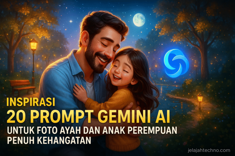 Bingung cari ide foto ayah dan anak perempuan? Coba 20 prompt Gemini AI ini untuk hasil realistis, lembut, dan penuh kenangan manis.