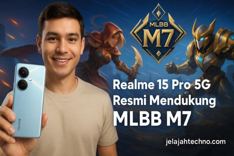 realme 15 Pro 5G hadir dengan Snapdragon 7 Gen 4 dan baterai 7000mAh, resmi jadi smartphone gaming MLBB M7 World Championship di Jakarta.